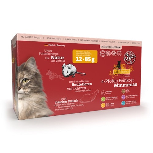 catz finefood Gourmet Selection No.3-13 12 x 85g Multipack Katzennassfutter