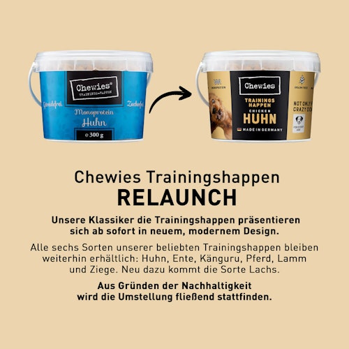 Chewies Trainings-Happen 300g Hundesnack