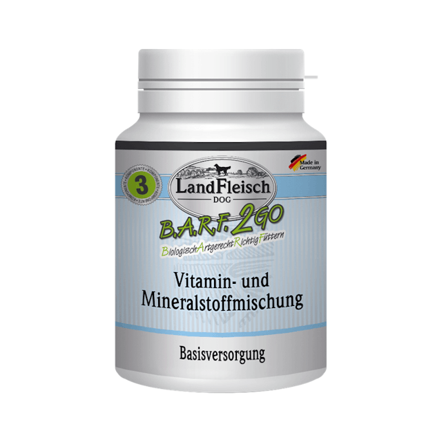 LandFleisch Hund B.A.R.F.2GO Vitamin- und Mineralstoffmischung 100g B.A.R.F.2GO Vitamin- und Mineralstoffmischung 100gVorschaubild