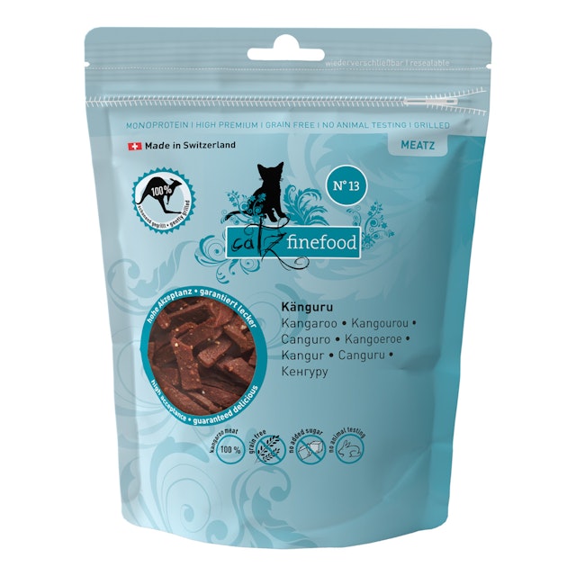 catz finefood Meatz 45 Gramm Katzensnacks No. 13 KänguruVorschaubild