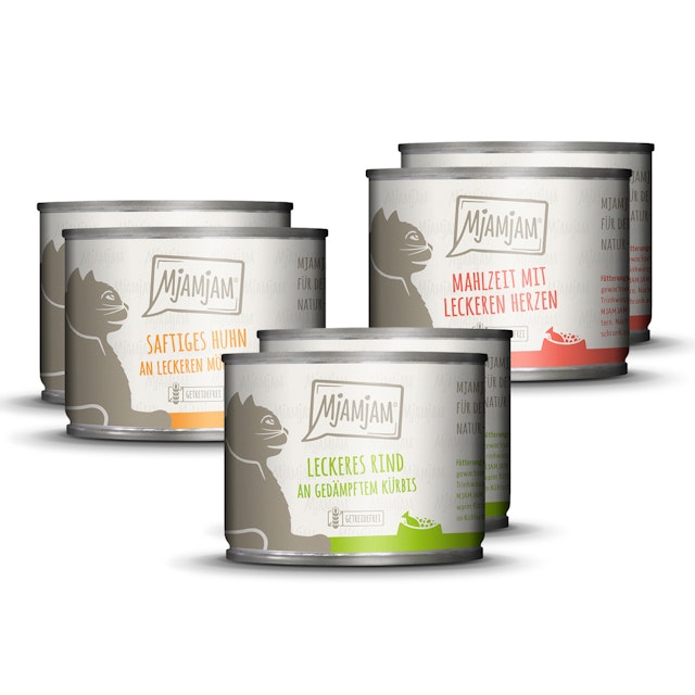 MJAMJAM Mixpaket 6 x 200g Dose KatzennassfutterVorschaubild