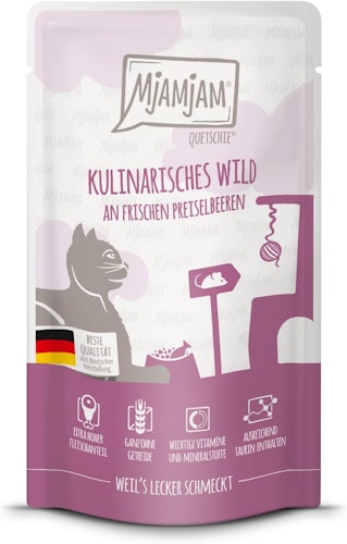 MjAM 125g Quetschie Wild+Preiselb Cat