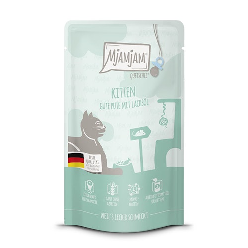 MjAM 125g Quetschie Kitten Pute+Lachs