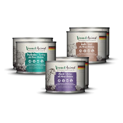 Venandi Animal 6x200g Mix-Paket Katzennassfutter