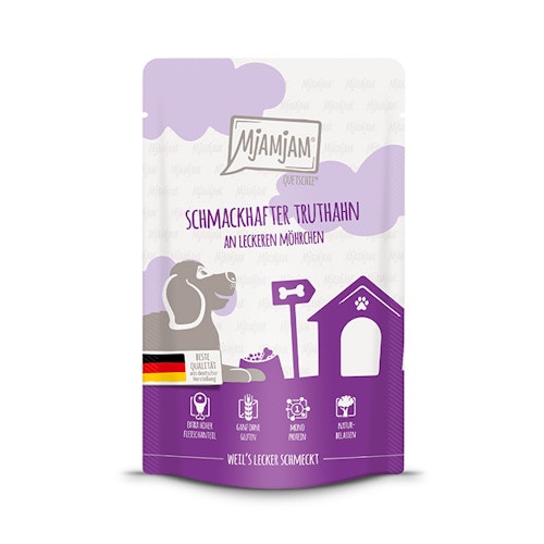MjAMjAM Hund 125g Truthahn mit Möhr 