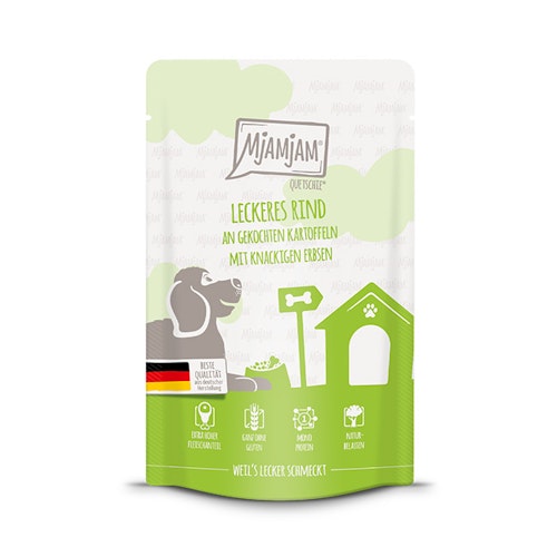 MjAMjAM Hund 125g Rind mit Kart mit Erb 