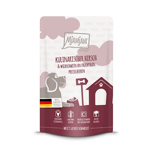 MjAMjAM Hund 125g Hirsch und Wildsc 