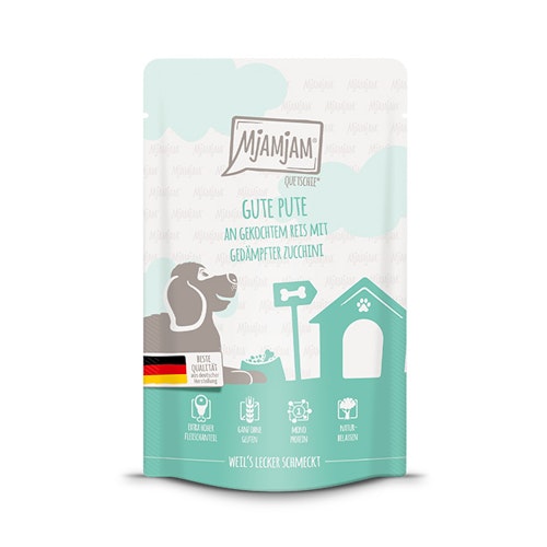 MjAMjAM Hund 125g Pute mit Reis mit Zuc 