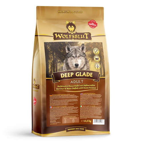 WOLFSBLUT Deep Glade Rothirsch und Wasserbüffel Hundetrockenfutter