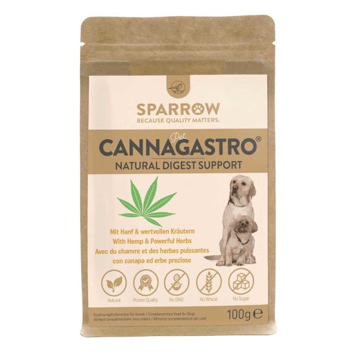 SPARROW Pet CannaGastro 100g Nahrungsergänzung für Hunde