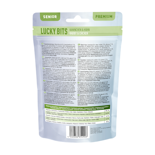 Chewies Lucky Bits Kaninchen und Huhn Senior 80g Bild