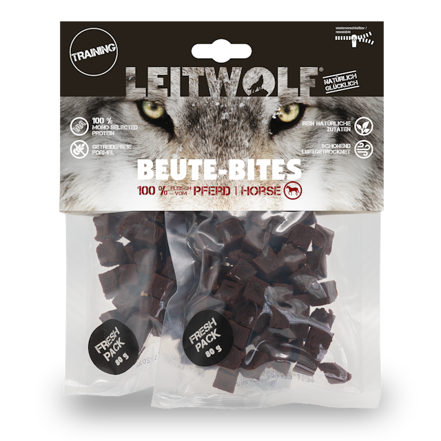 LEITWOLF Beute-Bites Beute Bite PFERD Sparpaket 16 x 160gVorschaubild