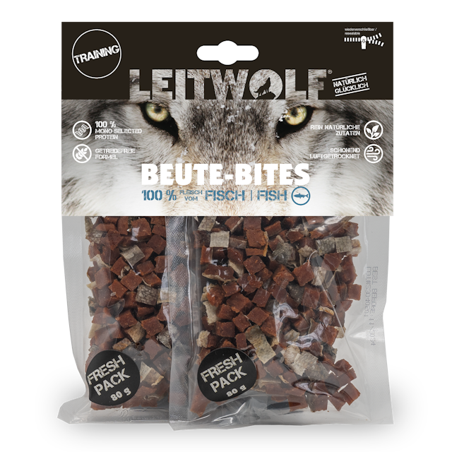 LEITWOLF Beute-Bites Beute Bite FISCH Sparpaket 16 x 160gVorschaubild