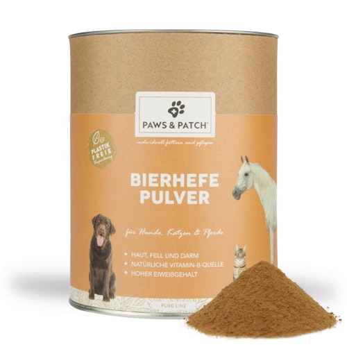 Paws & Patch reines BIERHEFE PULVER 500g für Hunde & Katzen Bild