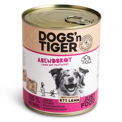 Dogs'n Tiger 800g Dose Hundenassfutter