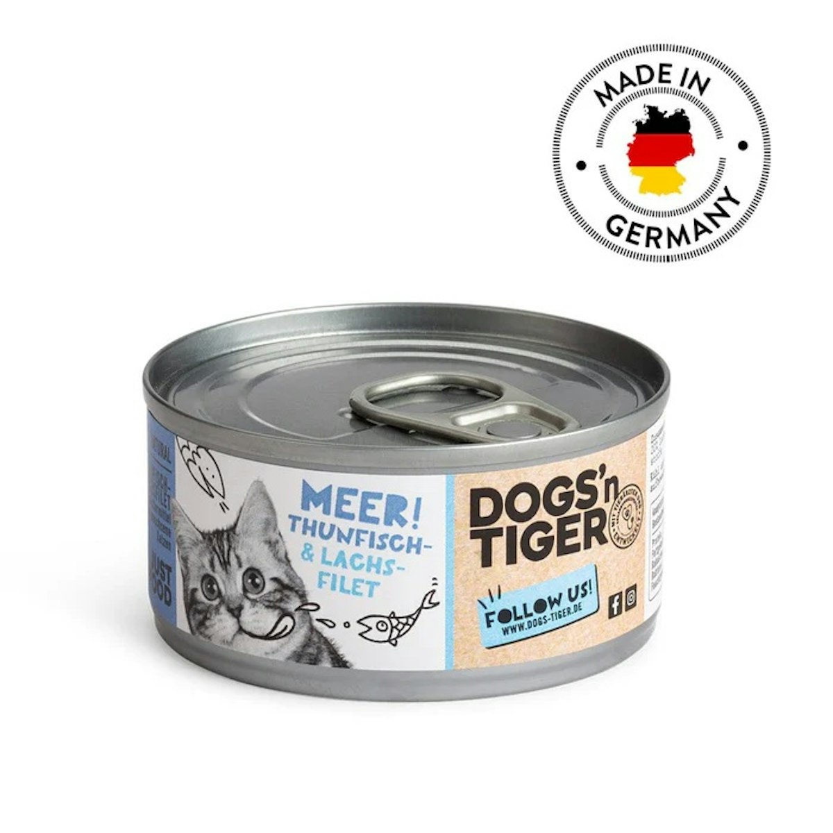 Dogs’n Tiger Katze 12 x 70g Dogs’n Tiger Meer! Cat Sparpaket 24xx70g