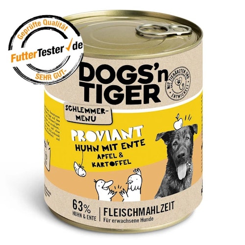 Dogs'n Tiger 800g Dose Hundenassfutter