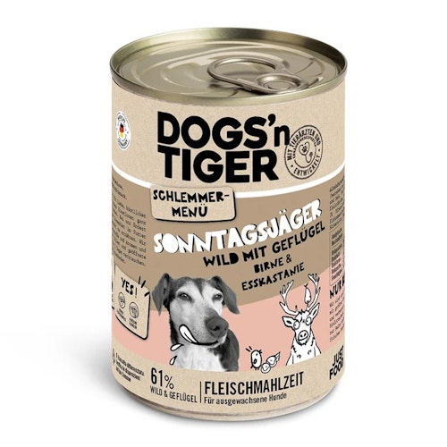 Dogs'n Tiger 400g Dose Hundenassfutter