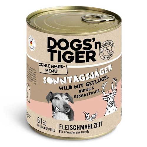 Dogs'n Tiger 800g Dose Hundenassfutter