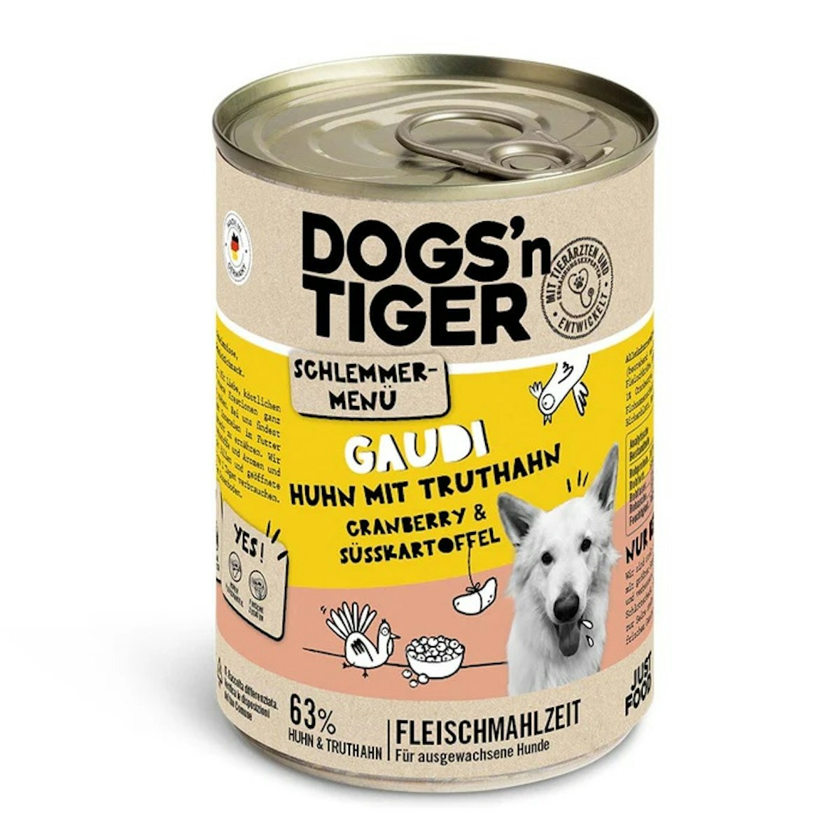 Dogs’n Tiger Hund 6 x 400g Dogs’n Tiger Guadn! Dog Sparpaket Sparpaket 24xx400g