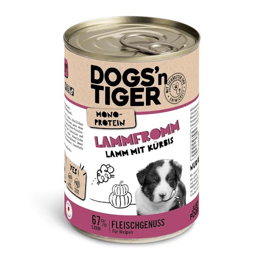 Dogs'n Tiger 400g Dose Hundenassfutter