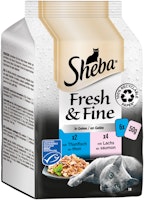 Sheba Fresh&Fine Gelee Multipack 6x50 Gramm Katzennassfutter