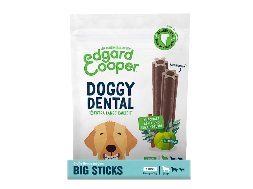 Edgard&Cooper Doggy Dental Apfel und Eukalyptus HundesnackVorschaubild
