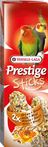 VERSELE-LAGA Prestige Sticks Großsittiche Nüsse & Honig 2 x 70g Vogelsnack