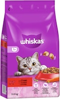 Whiskas Adult 1+ Rind 3,8 Kilogramm Katzentrockenfutter