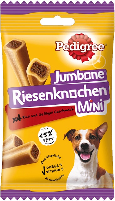 PEDIGREE JUMBONE Riesenknochen mit Rind und Geflügel Geschmack HundekauknochenVorschaubild
