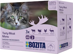 Bozita Häppchen in Soße Multibox 12 x 85 Gramm Katzennassfutter