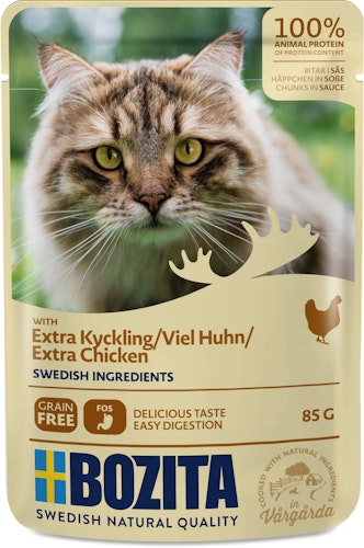 Bozita Häppchen in Soße 85 Gramm Katzennassfutter