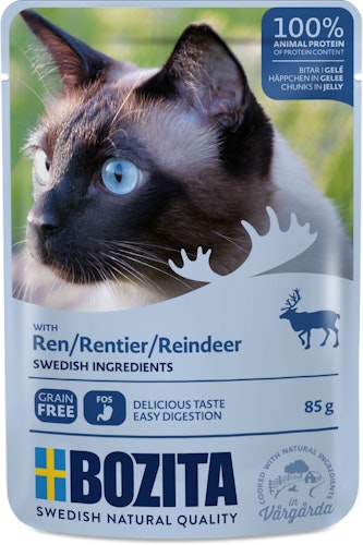 Bozita Häppchen in Gelee 85 Gramm Katzennassfutter