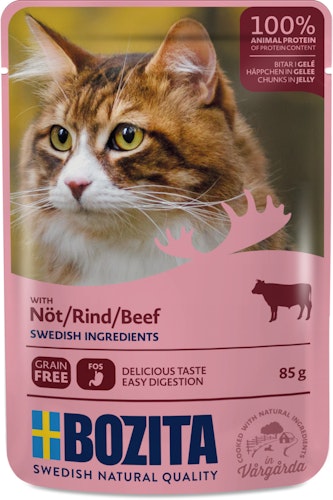 Bozita Häppchen in Gelee 85 Gramm Katzennassfutter
