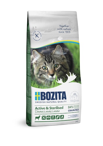 Bozita Active & Sterilised Grain Free Lamb Katzentrockenfutter