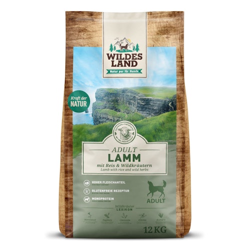 Wildes Land Lamm 12kg Hundetrockenfutter