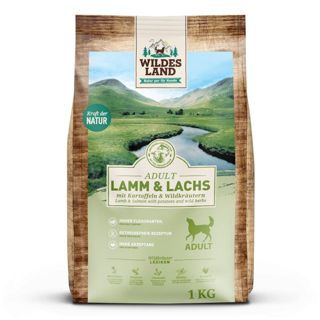 Wildes Land Lamm und Lachs Hundetrockenfutter WL Lamm und Lachs 1kg HundetrockenfutterVorschaubild