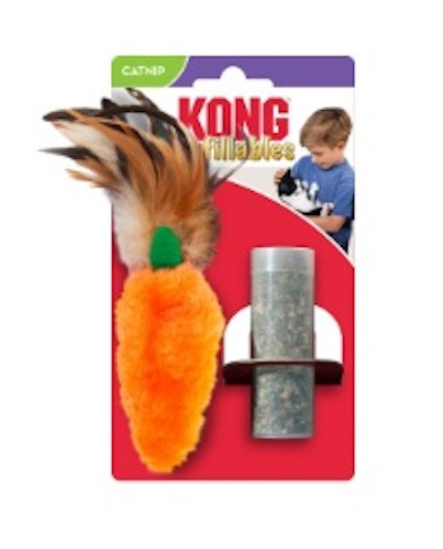 KONG Cat Refillables Carrot mit Feather Top