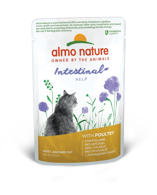 Almo Nature Holistic 70g Beutel Katzennassfutter 30 x 70 Gramm Sensitive GeflügelVorschaubild