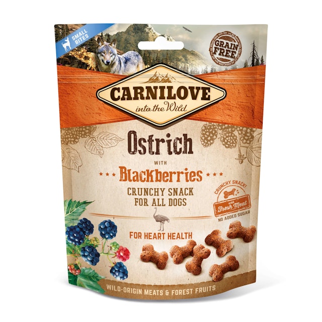 CARNILOVE Crunchy Snack 200 Gramm Hundesnacks Ostrick & BlackberryVorschaubild