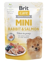 Brit Hund 85g Rabbit & Salmon Fillets in Gravy