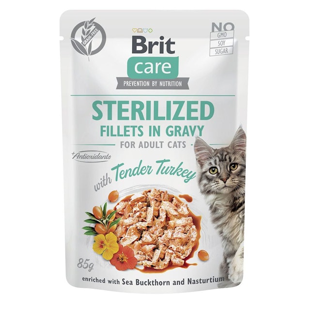 Brit Katze 24 x 85g Fillets in Gravy Tender TurkeyVorschaubild