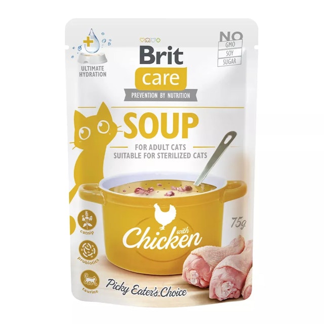 Brit Katze 15 x 75g Soup - with ChickenVorschaubild