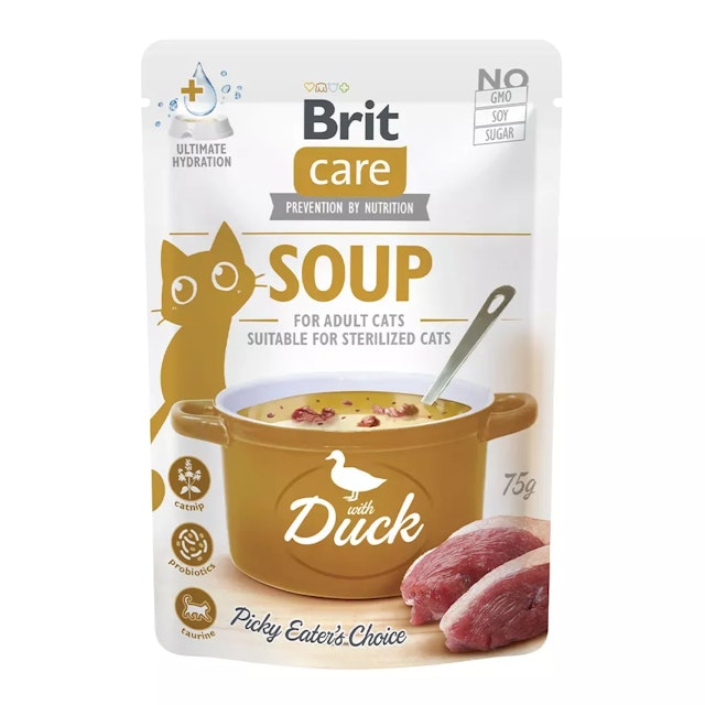 Brit Katze 15 x 75g Soup - with DuckVorschaubild