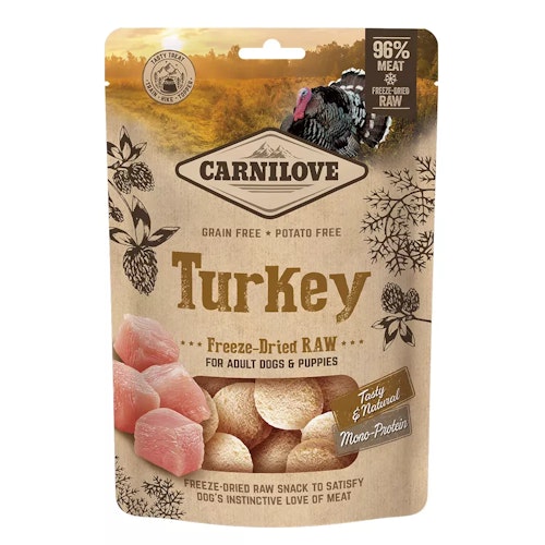 Carnilove 60g Gefriergetrockneter Snack - Pute