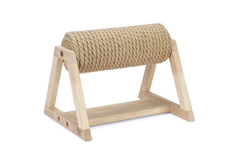 Designed by Lotte Kratzsäule Yves mit Fuß 36 x 29,5 x 28 Centimeter braun Katzenspielzeug