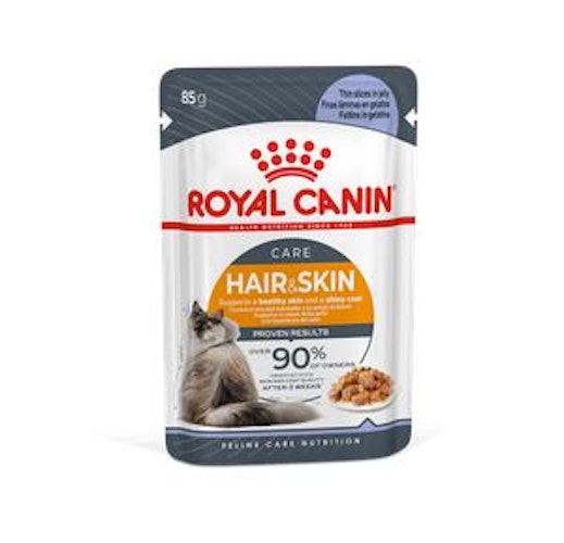 Royal Canin Feline Hair & Skin in Gelee P.B. Multipack 12x85g