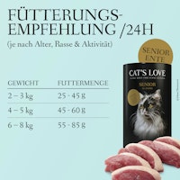 Cat's Love Senior Ente Katzentrockenfutter