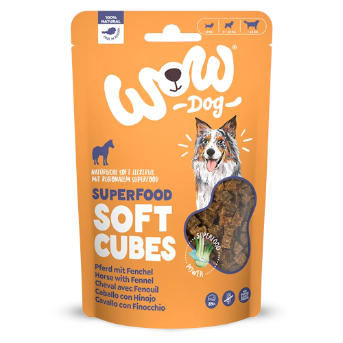 WOW Superfood Soft Cubes 150 Gramm Hundesnack