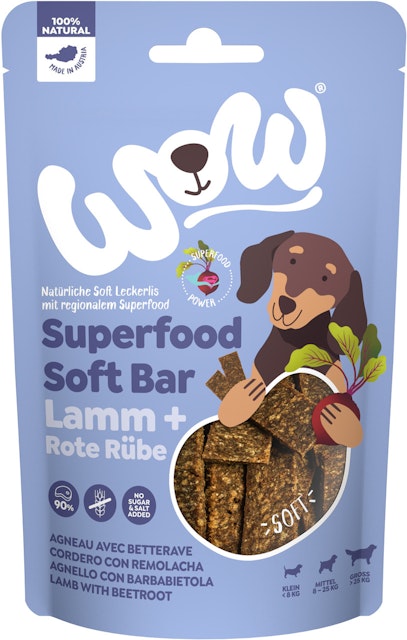 WOW Superfood Soft Bar 150 Gramm HundesnackVorschaubild